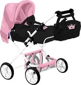 Baby and Toddler Braet Carriage Combi 2 with Crown Bag Blue/Rose