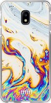 Samsung Galaxy J3 (2017) Hoesje Transparant TPU Case - Bubble Texture #ffffff