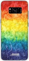 Samsung Galaxy S8 Plus Hoesje Transparant TPU Case - Rainbow Veins #ffffff