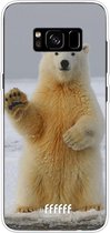 Samsung Galaxy S8 Plus Hoesje Transparant TPU Case - Polar Bear #ffffff