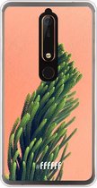 Nokia 6 (2018) Hoesje Transparant TPU Case - Waving Plant #ffffff