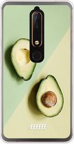 Nokia 6 (2018) Hoesje Transparant TPU Case - Avocado Aficionado #ffffff