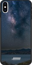 iPhone Xs Max Hoesje TPU Case - Landscape Milky Way #ffffff