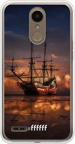 LG K10 (2018) Hoesje Transparant TPU Case - Sea Rovers #ffffff