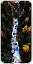 LG K10 (2017) Hoesje Transparant TPU Case - Forest River #ffffff