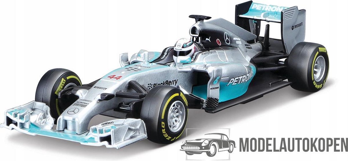 Mercedes AMG Petronas F1 WO5 Hybrid Lewis Hamilton 1/32 Bburago - Modelauto  -... | bol.com