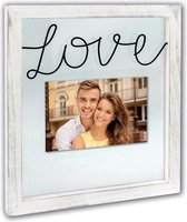 ZEP - Romantische Fotolijst Mira met tekst "love" voor foto 10x15 afmeting 25,5x29 cm - LC135