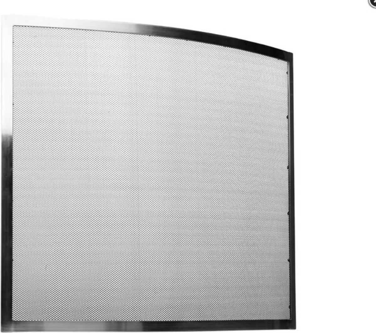 Haardscherm disign nikkel 69x63.5cm - Practo Home