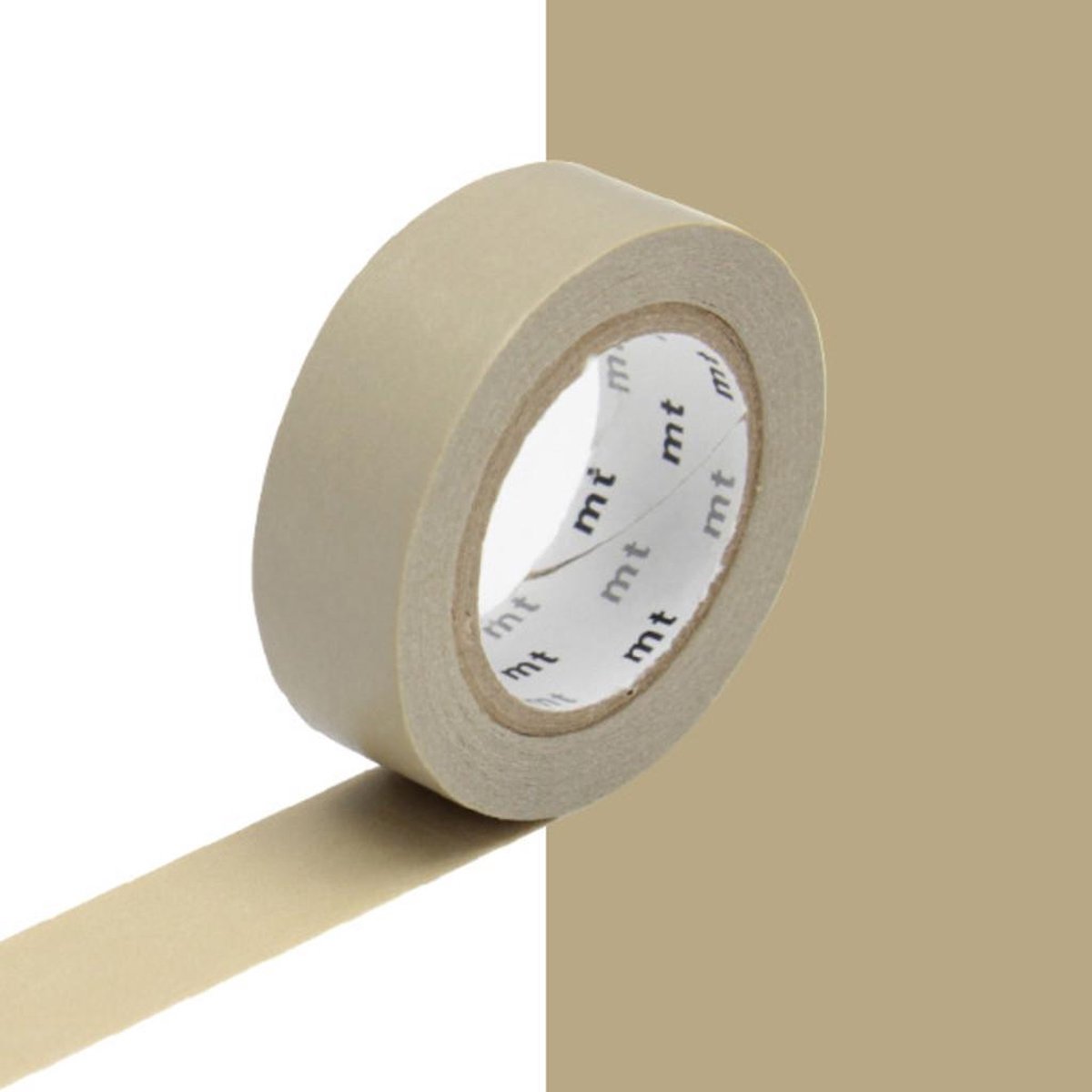 MT Masking Tape Beige - 7 meter x 1,5 cm. - Washi Tape Licht Bruin
