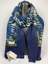 Wintersjaal Gerard Pasquier met tijger. Leuk om te geven leuk om te krijgen! Cadeautip