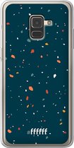 Samsung Galaxy A8 (2018) Hoesje Transparant TPU Case - Terrazzo N°9 #ffffff
