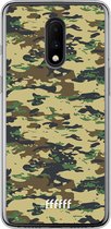 OnePlus 7 Hoesje Transparant TPU Case - Desert Camouflage #ffffff