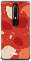 Nokia 6 (2018) Hoesje Transparant TPU Case - Terrazzo N°4 #ffffff