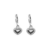 Cute heart earrings - Zilver