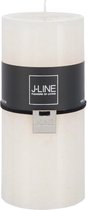 J-Line Cilinderkaars Stompkaars Vanille L -72H Set van 12 Stuks