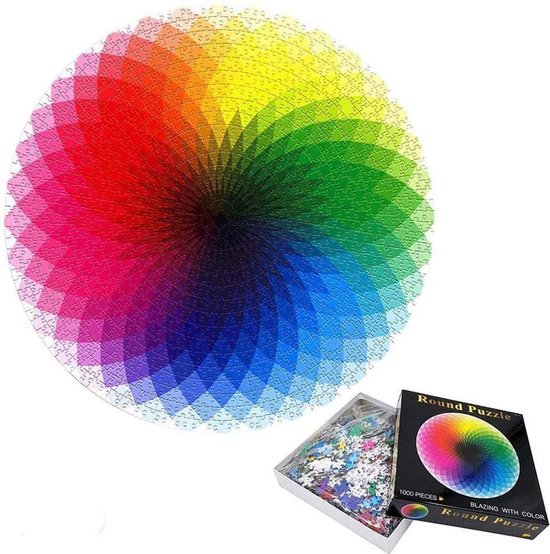 Puzzle | Jolies couleurs | Créativité | Puzzle rond | 1000 pièces |  Pédagogique |... | bol.com