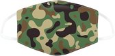 Puckator Mondkapje - met groene camouflage print