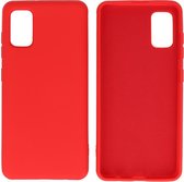Hoesje Geschikt voor Samsung Galaxy A41 - Fashion Telefoonhoesje Backcover - Siliconen Hoesje - Rood