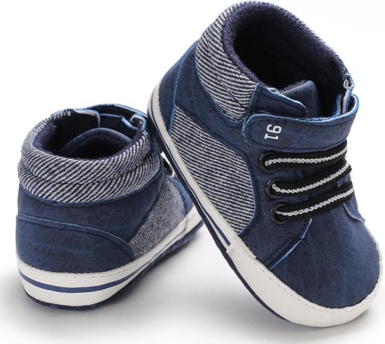 Blauwe schoenen | gympen | baby jongens | antislip zachte zool | 0 tot 6  maanden |... | bol.com