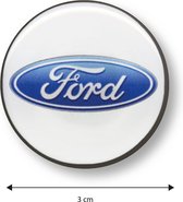Koelkastmagneet - Magneet - Ford - Wit - Auto - Ideaal voor koelkast of andere metalen oppervlakken