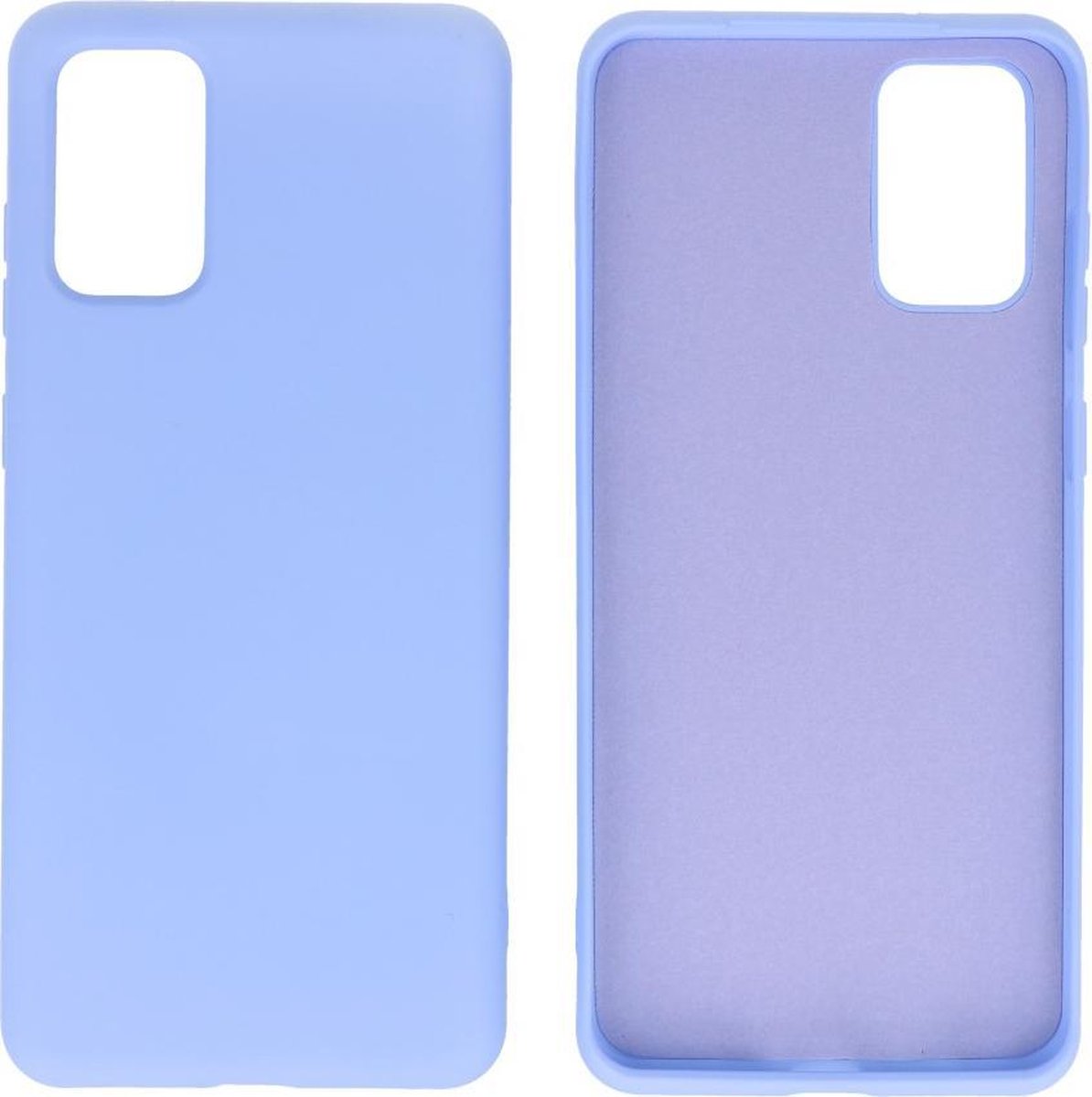 Hoesje Geschikt voor Samsung Galaxy S20 Plus - Backcover Telefoonhoesje - Paars