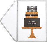 kaart |Cadeau taart | verjaardagskaart | kaart + enveloppe - 2 stuks