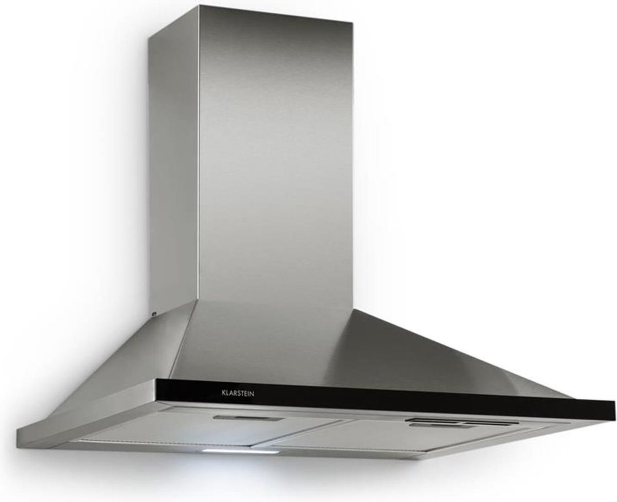 Klarstein Galina afzuigkap - afvoersysteem - 60 cm 350 m³/h LED rvs acrylglas