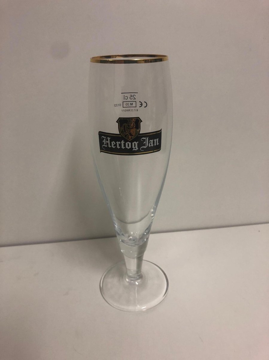 Hertog jan bierglazen op voet doos 3x25cl bier glas glazen bierglas speciaalbierglas