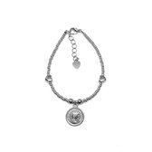 Bracelet with an Elizabeth coin - Zilver