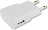 Sorprese - USB stekker - Wit - voor alle smartphones en tablets - USB stekker 1 poort - USB lader - 5V / 2A - USB oplaadadapter