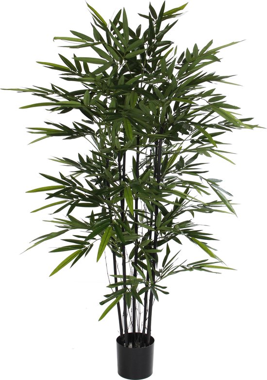 Mica Decorations Bamboe Kunstplant - H140 x Ø95 cm - zwart | bol.com