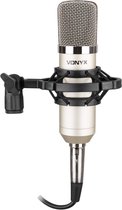 Studio microfoon voor pc of mixer - Vonyx CM400 - incl. shockmount