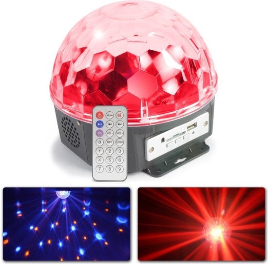 MAX Muziekgestuurde Magic Jelly DJ Ball LED met MP3 Speler | bol.com