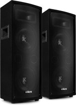 Speakers - Vonyx SL28 speakerset - Set van twee 800W boxen met dubbele 8 woofers (setvermogen 1600W maximaal)