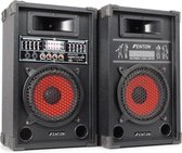 Skytec SPA-800 - PA Karaoke Actieve Speakers 8 inch - 2 stuks - Zwart