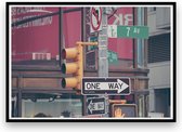 Poster - New York - One way (A4 formaat)