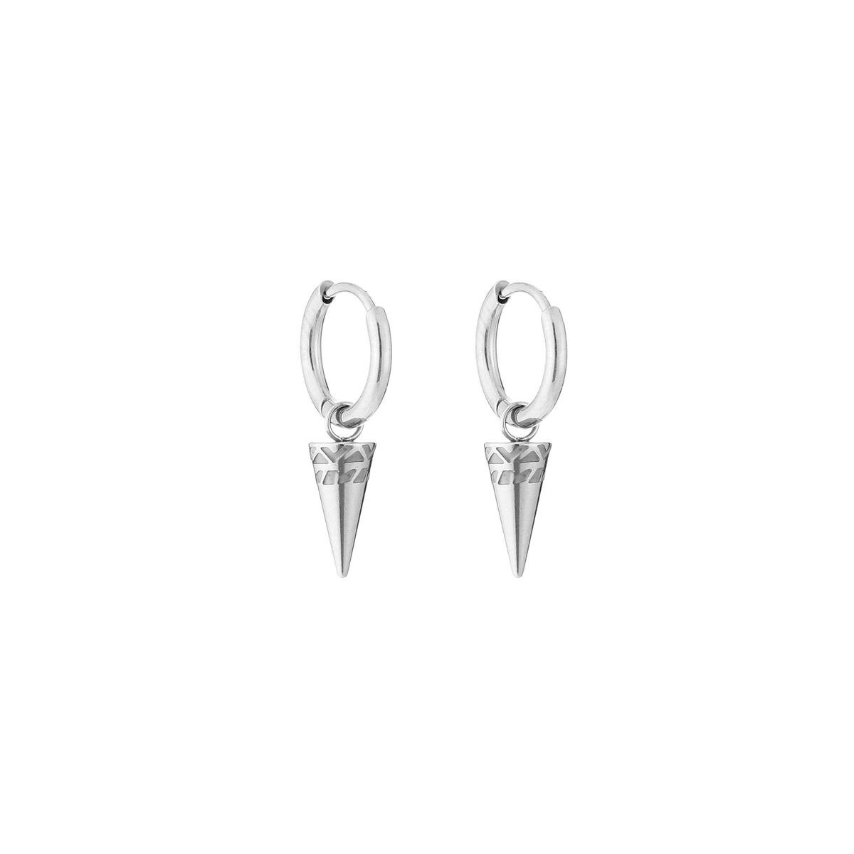 Oorbellen Bali Torch - Zilver - Stainless Steel - Oorringen - Minimalistic jewelry