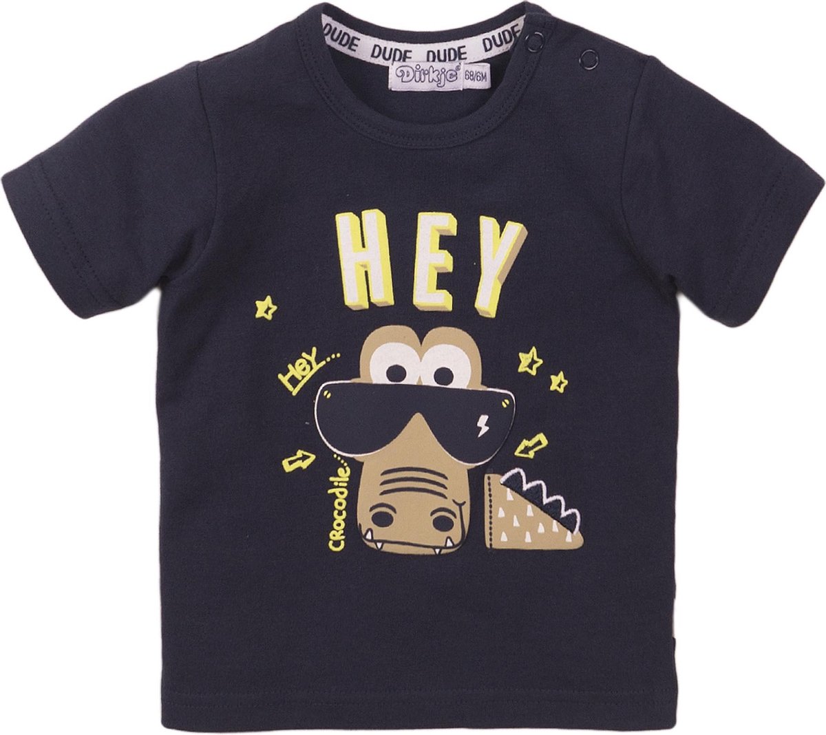 Dirkje E-HEY Baby Jongens T-Shirt - Maat 68 - Dirkje