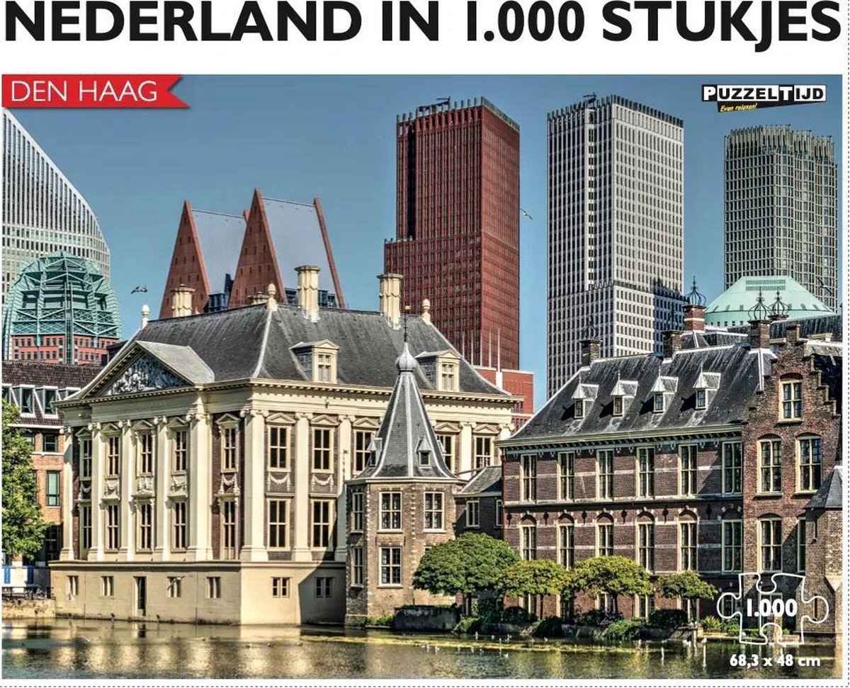 Nederland in 1000 stukjes - Den Haag - Hofvijver - Puzzeltijd | bol.com