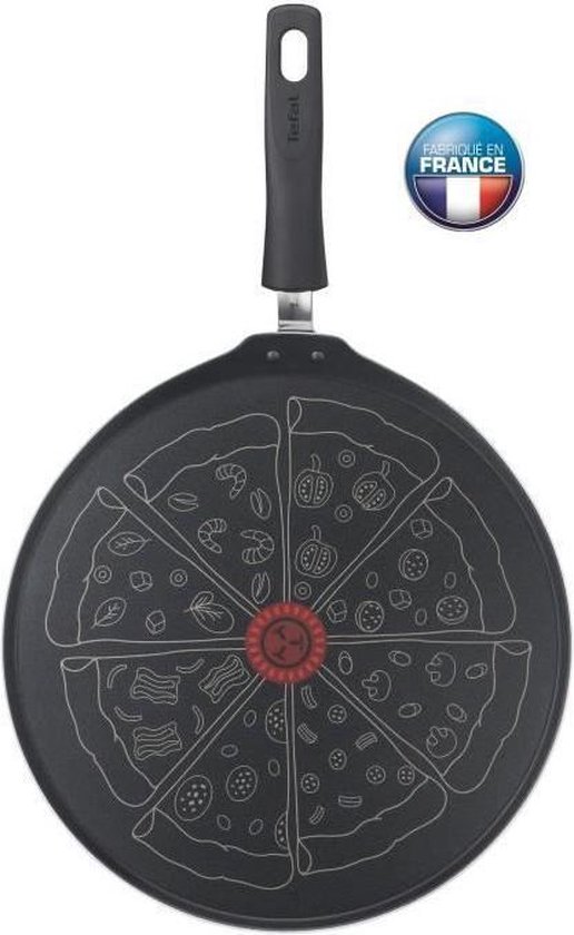 TEFAL - Plat à Pizza - 32 cm - Tous feux sauf induction - Zwart - Fabriqué  en France | bol.com