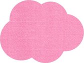 Wolk vilt onderzetters  - Roze - 6 stuks - 10,5 x 8 cm - Tafeldecoratie - Glas onderzetter - Cadeau - Woondecoratie - Tafelbescherming - Onderzetters voor glazen - Keukenbenodigdhe