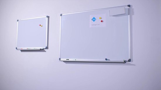 IVOL Whiteboard 120x150 cm - Magnetisch - staal - met Montagemateriaal bol.com