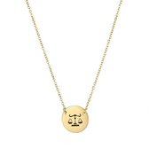 Chic by Lirette Ketting Sterrenbeeld - Weegschaal - Libra - Zodiac - RVS - Goud - inc. Sieradenzakje