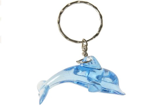 LG-Imports porte - clés Dolphin 4,5 cm bleu