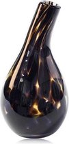 Design bottle Pisa - Fidrio LEPPARD - glas, mondgeblazen - hoogte 18 cm