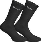 Bula sokken wol (2 paar) - zwart - maat 34-36