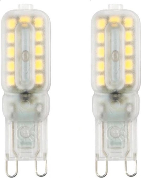 traagheid pak Grote hoeveelheid 2 stuk G9 5W 220V 22 Bulb Transparent Warm witte LED Lamp ​capsule | bol.com