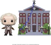 Doc with Clock Tower - Funko Pop! Town - Back to the Future