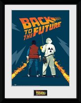 Poster - Back To The Future Doc And Marty - 40 X 30 Cm - Multicolor