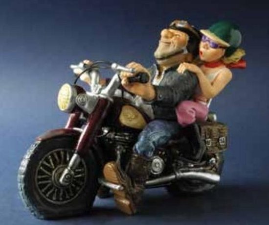 Figurines moto drôles moto femme - motard - figurine moto